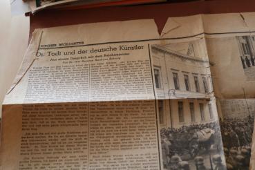 Preview: old newspaper article Funeral of Reich Minister Dr. Todt 1942